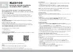 Eldom COLUMBIAVAC KLC9100 Operation Manual preview