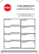 Preview for 36 page of Eldom fitto BLP10 Manual