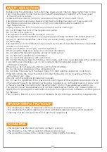 Предварительный просмотр 7 страницы Eldom FR24 Instructions For Use Manual