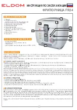 Preview for 14 page of Eldom FR24 Instructions For Use Manual