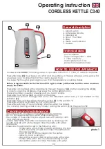 Предварительный просмотр 8 страницы Eldom franky C340 Operating Instruction