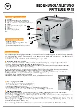 Предварительный просмотр 16 страницы Eldom freet FR18 Instructions For Use Manual