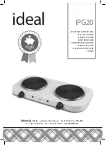 Eldom ideal IPG20 Instruction Manual preview