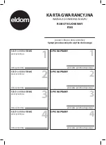 Preview for 40 page of Eldom Imix R105 Operating Instruction