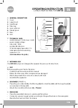 Предварительный просмотр 9 страницы Eldom lio CW100 Operating Instruction