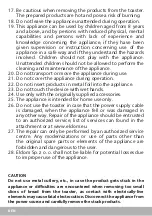 Preview for 8 page of Eldom Mistral TO17 Operating Instruction