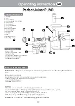 Предварительный просмотр 7 страницы Eldom Perfect Juicer PJ200 Operating Instruction