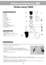 Preview for 7 page of Eldom Perfect Juicer PJ400 Manual