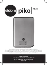 Preview for 1 page of Eldom piko WK310 Instructions For Use Manual