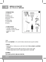 Preview for 18 page of Eldom RAPID BLADE MT500 Instruction Manual