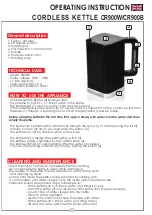 Предварительный просмотр 4 страницы Eldom raster CR900B Operating Instruction