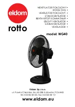 Eldom rotto WG40 Instruction Manual preview