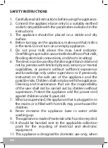 Preview for 8 page of Eldom Spin SI1050 Operating Instruction