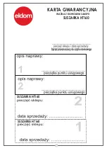 Preview for 18 page of Eldom typhoon  HT160 General Description Manual