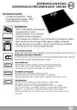 Preview for 11 page of Eldom Weighty GWO250 Instruction Manual