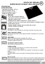 Preview for 16 page of Eldom Weighty GWO250 Instruction Manual