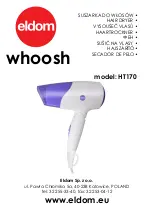 Eldom whoosh HT170 Instruction Manual предпросмотр