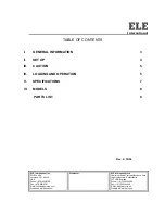 Preview for 2 page of Ele 88-0200/01 (L-3C-4) Operating Instructions Manual