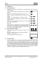 Preview for 16 page of Ele GDU 27-1500 Operating Instructions Manual