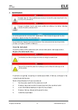 Preview for 17 page of Ele GDU 27-1500 Operating Instructions Manual