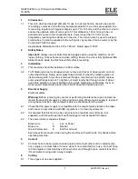 Preview for 3 page of Ele GSP210 Operating Instructions Manual