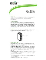 Eleaf Mini iStick User Manual preview