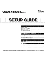 Preview for 1 page of Elecom UCAM-N1D30 Series Setup Manual