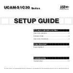 Preview for 1 page of Elecom UCAM-S1C30 UCAM-S1C30 Series Setup Manual