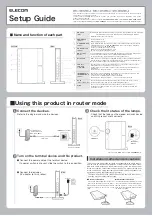 Предварительный просмотр 2 страницы Elecom WRC-1900GHBK-A Manual