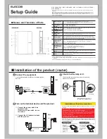 Предварительный просмотр 1 страницы Elecom WRC-1900GHBK-S Setup Manual