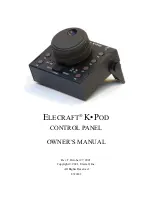 Предварительный просмотр 1 страницы ELECRAFT K-Pod Owner'S Manual