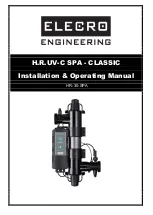 Elecro Engineering CLASSIC H.R. UV-C SPA Installation & Operating Manual предпросмотр