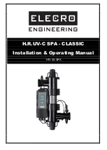 Preview for 1 page of Elecro Engineering CLASSIC H.R. UV-C SPA Installation & Operating Manual