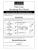 Elecro Engineering FLOW LINE Installation & Operating Manual предпросмотр