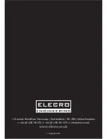 Preview for 14 page of Elecro Engineering FLOW LINE Installation & Operating Manual