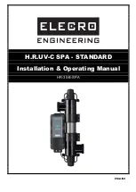 Предварительный просмотр 1 страницы Elecro Engineering H.R.UV-C SPA-STANDARD Installation & Operating Manual