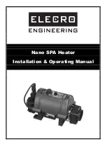 Предварительный просмотр 1 страницы Elecro Engineering Nano SPA Heater Installation & Operating Manual