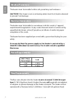 Preview for 5 page of Elecro Engineering Nano Splasher Heater Installation & Operating Manual