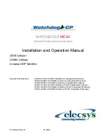 Предварительный просмотр 1 страницы Elecsys WATCHDOG II MESH Installation And Operation Manual