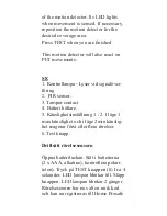 Preview for 3 page of Electia Motion Detector MS18 Manual