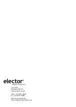 Предварительный просмотр 20 страницы ELECTOR 14010 User Manual