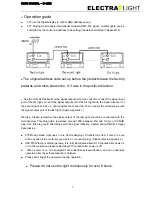 Предварительный просмотр 4 страницы Electra Light E-Line User Manual