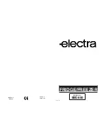 Preview for 1 page of Electra EBD800 Manual