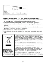 Предварительный просмотр 34 страницы Electra EHT 302 Instruction Manual