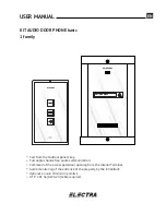 Предварительный просмотр 1 страницы Electra KIT AUDIO DOOR PHONE basic1 family User Manual