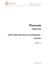 Electra Universale User And Installation Manual preview