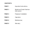 Preview for 3 page of Electralog CFP3850E Owner'S Manual