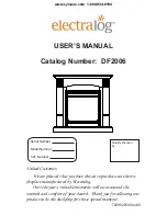 Предварительный просмотр 1 страницы Electralog DF2006 User Manual