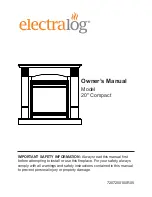 Electralog Fireplace Compact Owner'S Manual preview