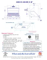 Preview for 2 page of Electri-Chef 4400-EC-448-IM-D-32 Features